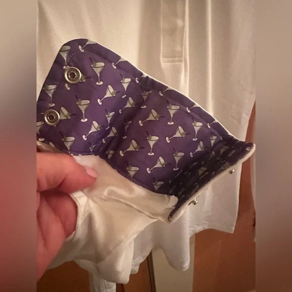 Essex Equestrian Show Shirt with Martini Glasses! XS, Excellent Condition! - Picture 7 of 15